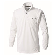 寅壱 5949-614 長袖ポロシャツ シロ