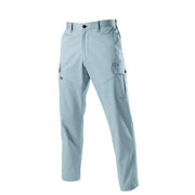 ヘリンボーン素材採用のかっこいい企業ユニフォーム　1512 カーゴパンツ　ユニセックス 5シルバー / S