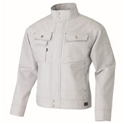 寅壱 7560-124 チェック柄長袖ブルゾン シルバー