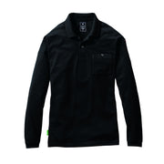 ドライメッシュシリーズ　デオドラントタイプ　165長袖ポロシャツ　ユニセックス 35ブラック / S