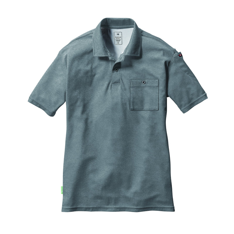 ドライメッシュシリーズ　デオドラントタイプ　167半袖ポロシャツ　ユニセックス 52バーク / S