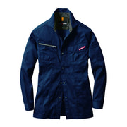 【定番商品】シンプルなデザインと程よいテーパードなシルエット　1715 長袖シャツ　ユニセックス 3ネイビー / S