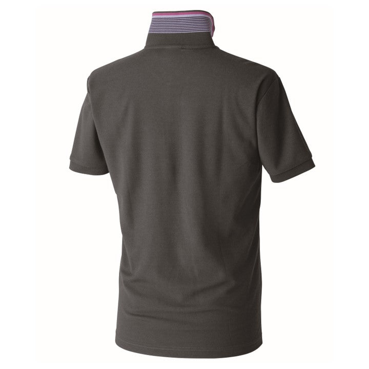 寅壱 5666-621 消臭半袖ポロシャツ スミグレー