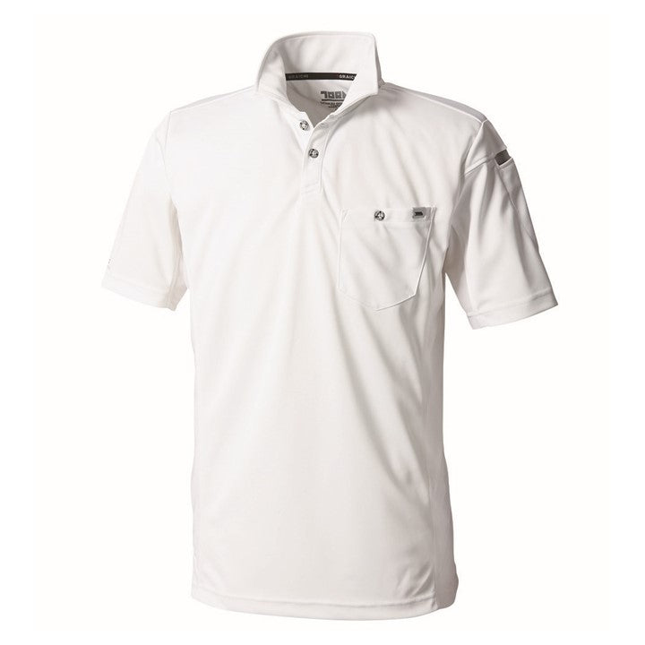 寅壱 5949-621 半袖ポロシャツ シロ