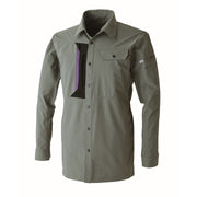 寅壱 3561-125 ワークシャツ OD 正面