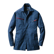 企業ユニフォームのフォーマルさに程よいカジュアルさ　スタイリッシュなスタイルに　1815 長袖シャツ　ユニセックス 45インディゴ / S