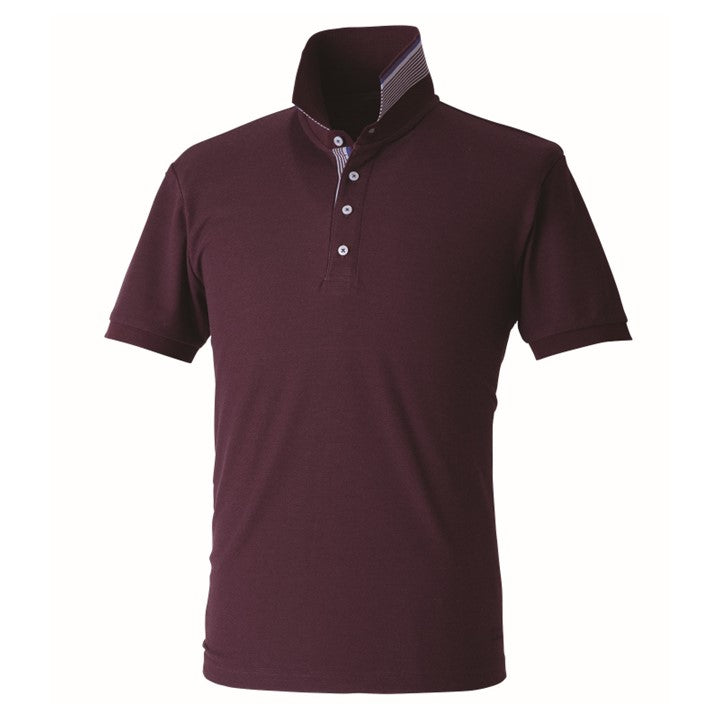 寅壱 5666-621 消臭半袖ポロシャツ ボルドー