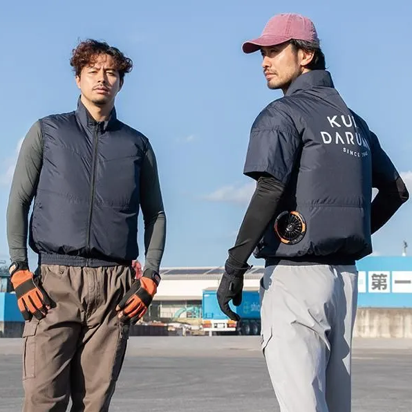 クロダルマ 企業向け空調服 26898 ベスト 無地 2026SS新作 プリント可能