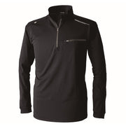 寅壱 5975-623 長袖ジップアップシャツ クロ