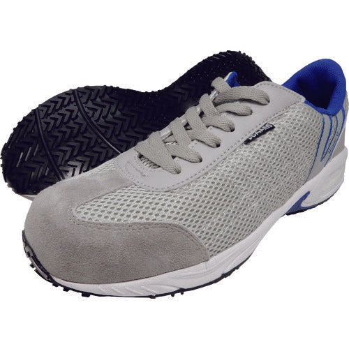 日進ゴム ハイパーV 安全靴 #2000 JSAA規格B種プロスニーカー 紐タイプ グレー