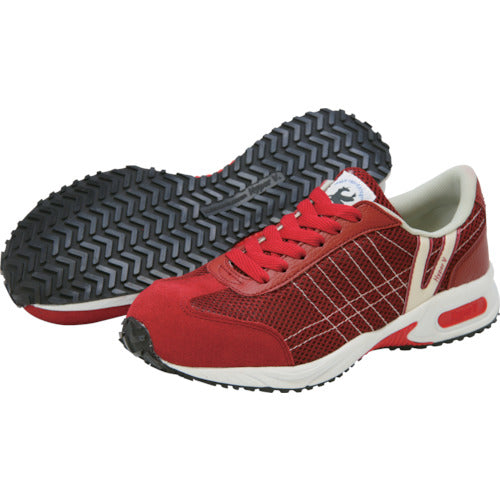 日進ゴム ハイパーV 安全靴 #2000 JSAA規格B種プロスニーカー 紐タイプ ワイン