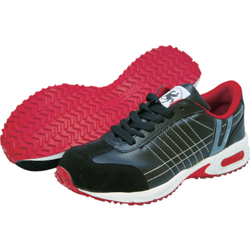 日進ゴム ハイパーV 安全靴 #206 JSAA規格B種プロスニーカー 紐タイプ ブラック