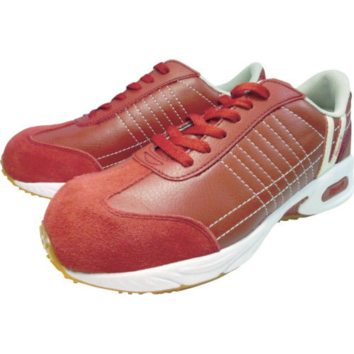 日進ゴム ハイパーV 安全靴 #206 JSAA規格B種プロスニーカー 紐タイプ ワイン