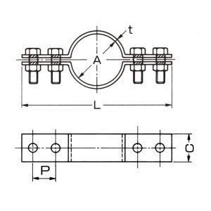 SGP管用　床バンド 20A