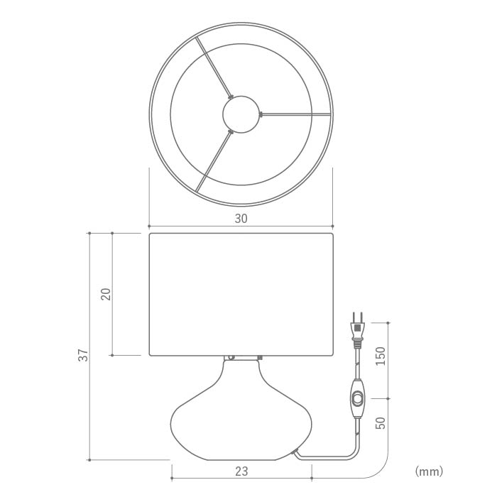 DI CLASSE　照明器具　LT3100BK　Acqua table lamp アクア テーブルランプ　ブラック