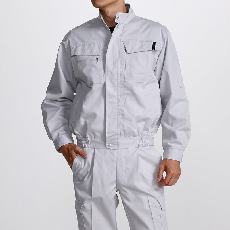 寅壱 2151-124 ブルゾン シルバー 着用画