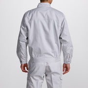 寅壱 2151-124 ブルゾン シルバー 着用画 バックスタイル