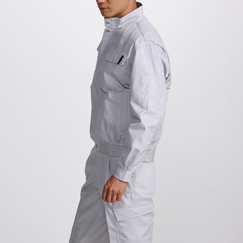 寅壱 2151-124 ブルゾン シルバー 着用画 サイド