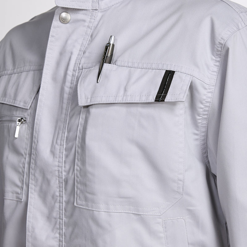 寅壱 2151-124 ブルゾン シルバー ペン差し