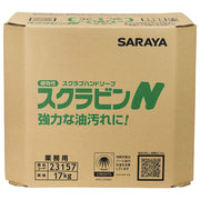 サラヤ 植物性スクラブハンドソープ 23157 スクラビンN17kg八角B.I.B.