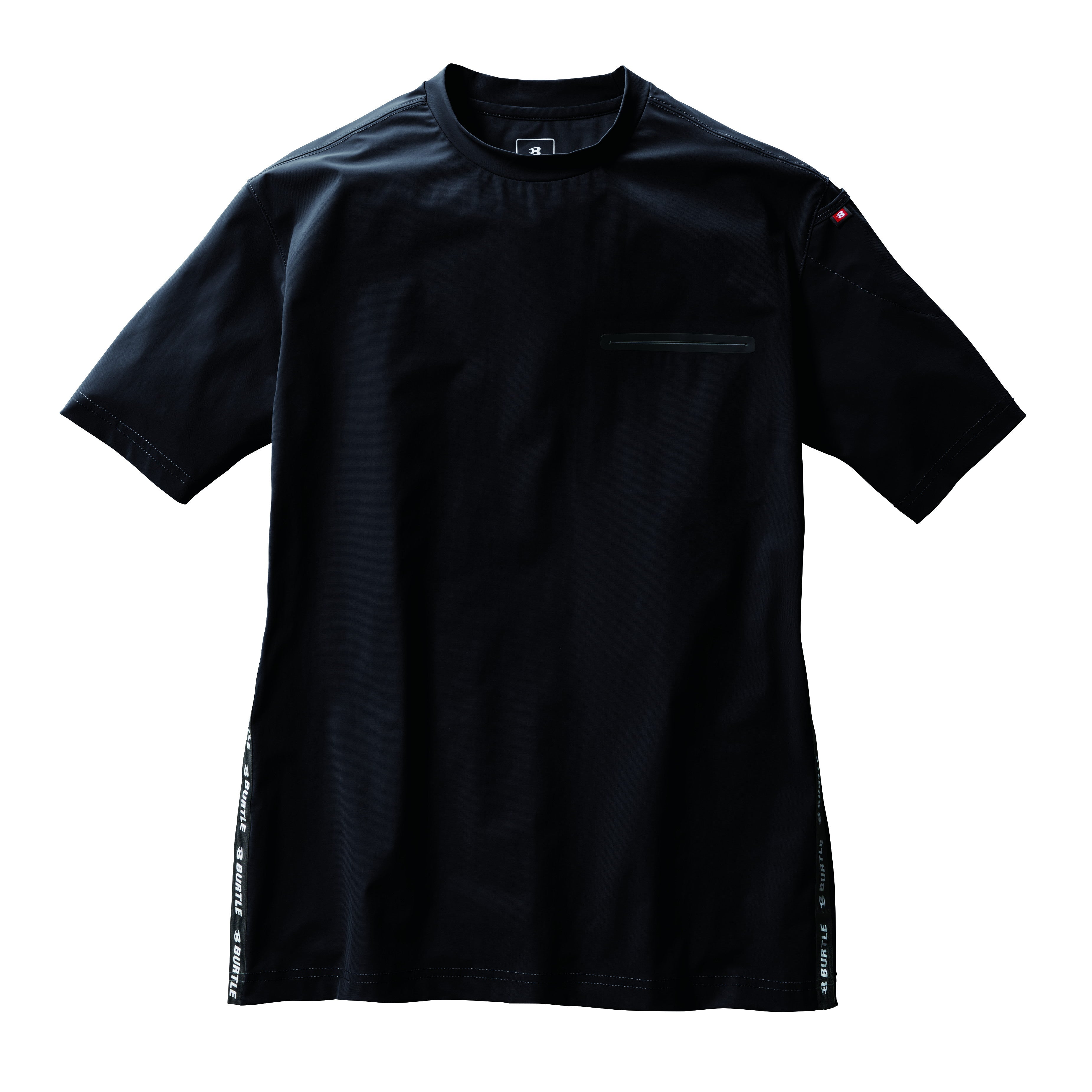 ※予約販売【2024SS新作】接触冷感のスポーティなポケットT　247ショートTシャツ　ユニセックス 35ブラック / S