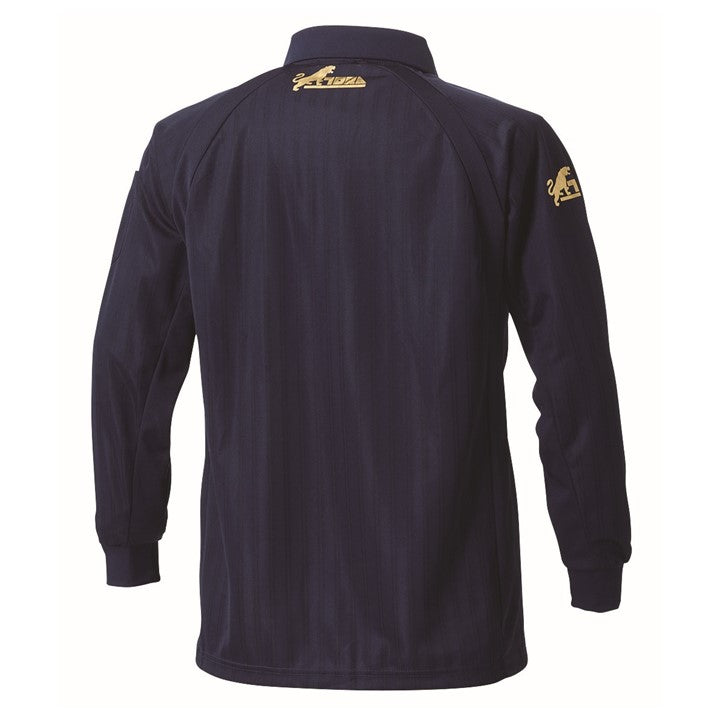 寅壱 7983-614 長袖ポロシャツ ネイビー