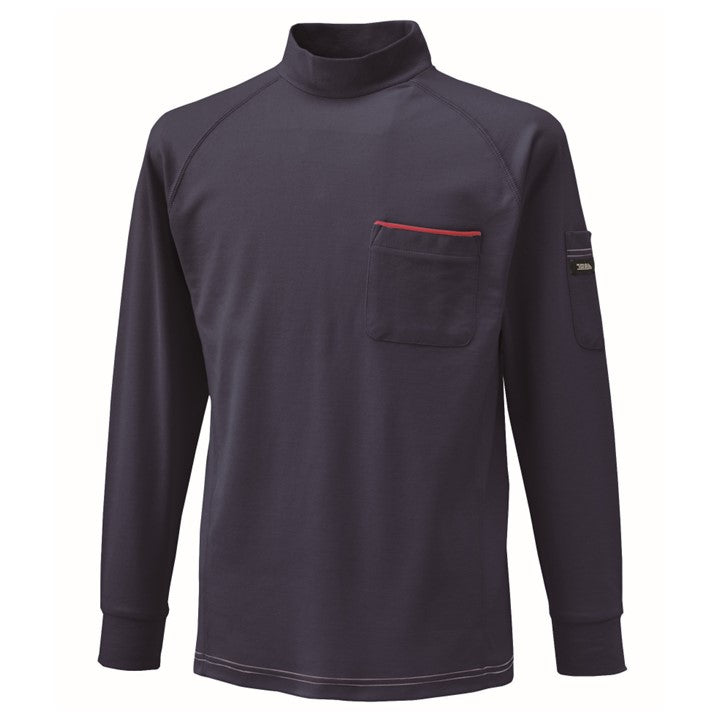 寅壱 5960-613 赤耳長袖ハイネック 濃コン