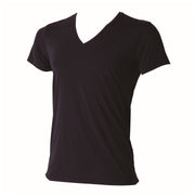 寅壱 7996-665 半袖ＶネックＴシャツ クロ