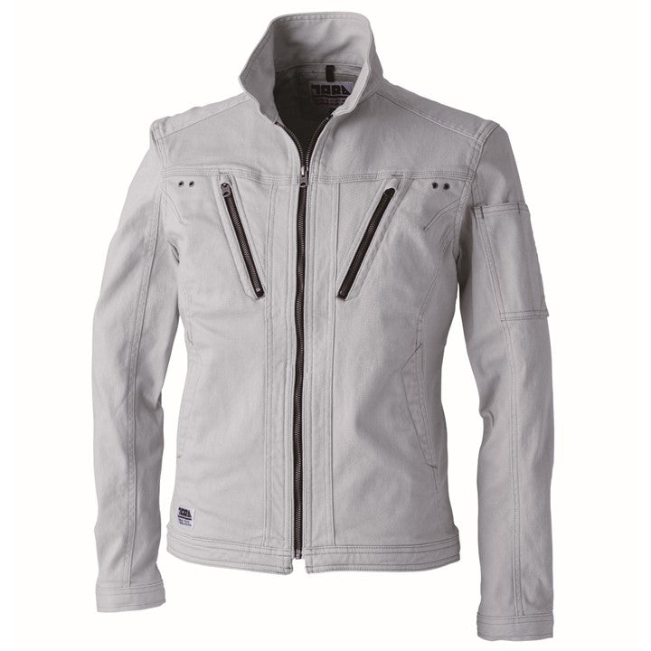 寅壱 3620-124 長袖ブルゾン シルバー 正面