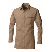 寅壱 3922-125 長袖シャツ ベージュ 正面