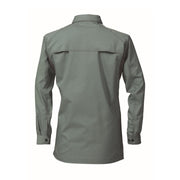 寅壱 2131-125 長袖シャツ アースグリーン バックスタイル