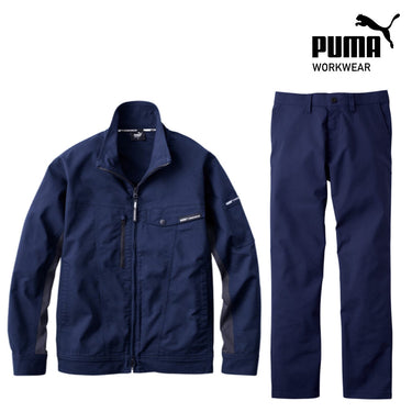 PUMA 4011シリーズ ワークウェアセットアップ 上下セット ネイビー