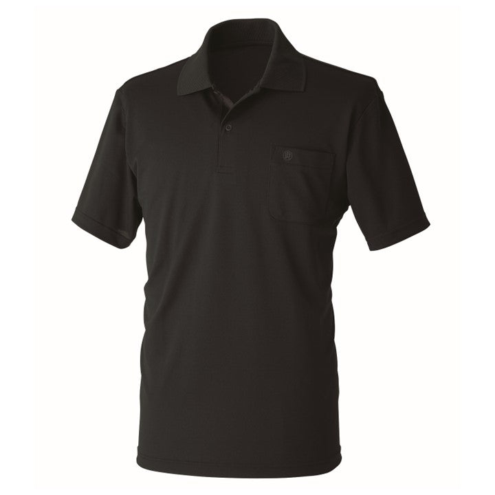 寅壱 5656-621 消臭半袖ポロシャツ クロ