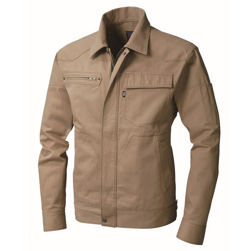 寅壱 3922-124 長袖ブルゾン ベージュ 正面