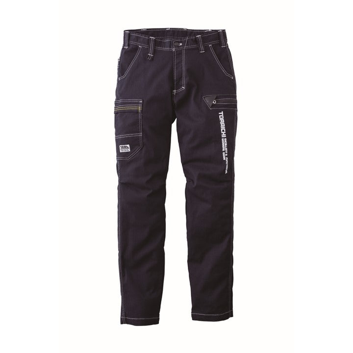 寅壱 8880-219 デニムカーゴパンツ 濃コン 正面