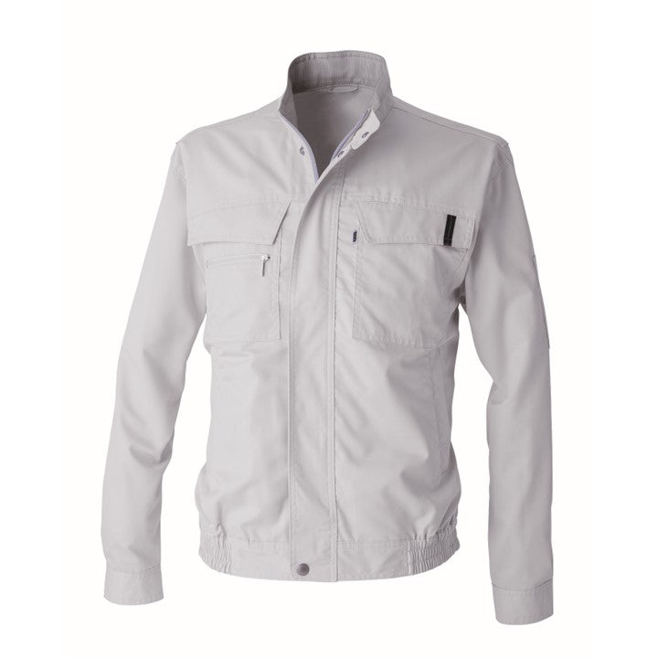 寅壱 2151-124 長袖ブルゾン シルバー 正面