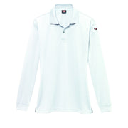 吸汗速乾加工　303　長袖ポロシャツ　全5色 29ホワイト / S