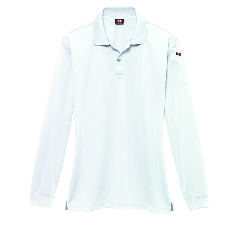 吸汗速乾加工　303　長袖ポロシャツ　全5色 29ホワイト / S