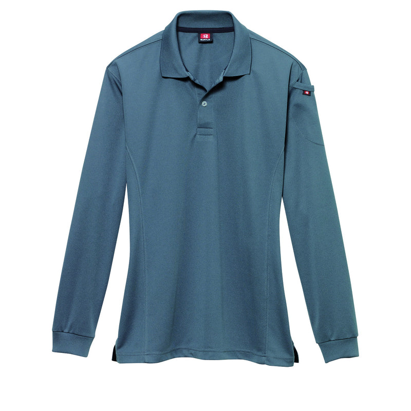 吸汗速乾加工　303　長袖ポロシャツ　全5色 36スティール / S