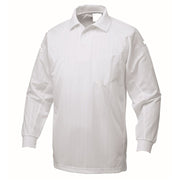 寅壱 7983-614 長袖ポロシャツ シロ