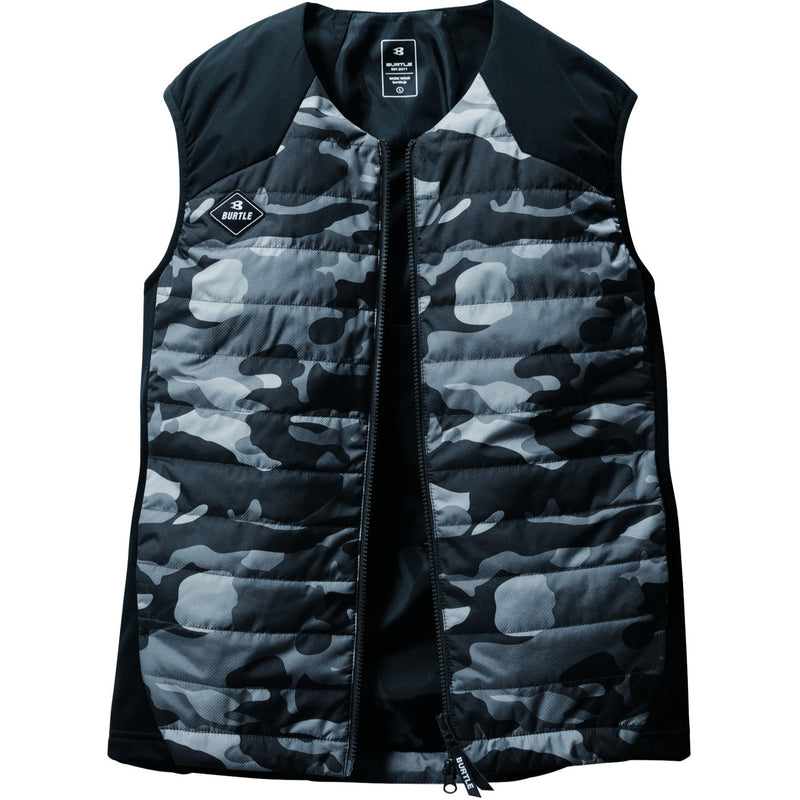 【新色追加】包み込まれるような温かさ　3220series　3214ヒーターベスト　ユニセックス　全4色 77グレイカモ / S