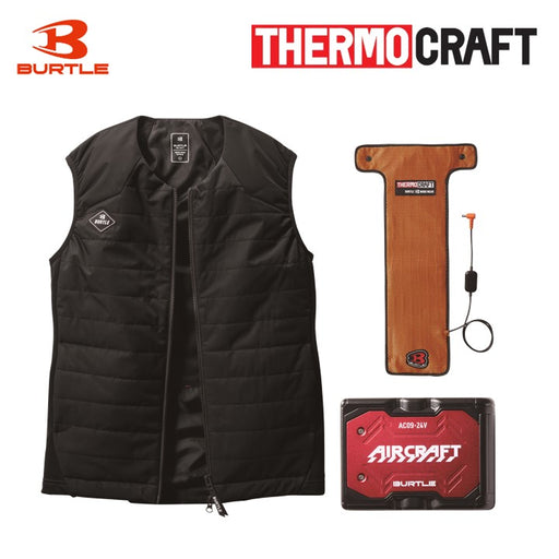バートル サーモクラフトセット 3214 ヒーターベスト +TC500 サーモクラフト + AC09 リチウムイオンバッテリー