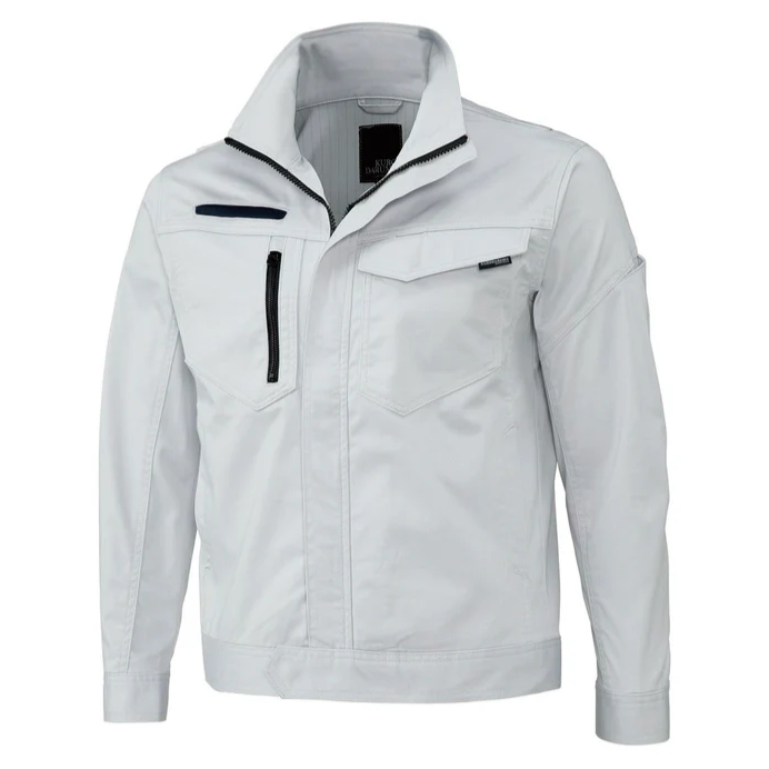 クロダルマ 682シリーズ 32682 長袖ジャンパー ユニセックスユニフォーム シルバー