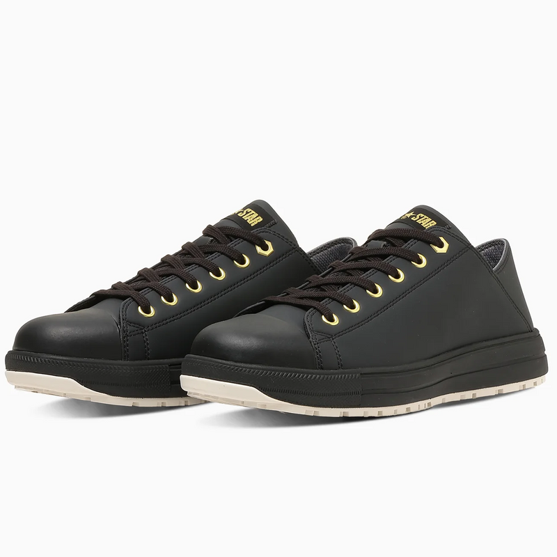CONVERSE ALL STAR PS II BB OX 踵踏み可セーフティシューズ ブラック×ゴールド