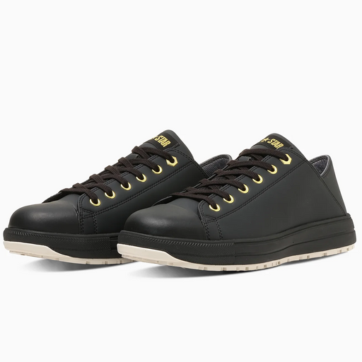 CONVERSE ALL STAR PS II BB OX 踵踏み可セーフティシューズ ブラック×ゴールド