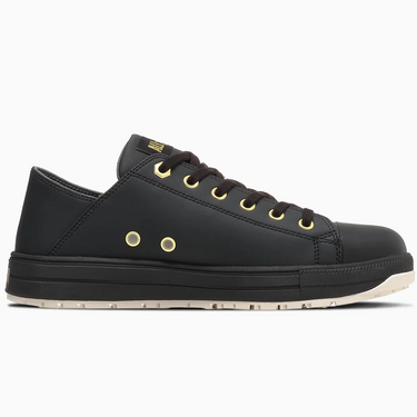 CONVERSE ALL STAR PS II BB OX 踵踏み可セーフティシューズ ブラック×ゴールド