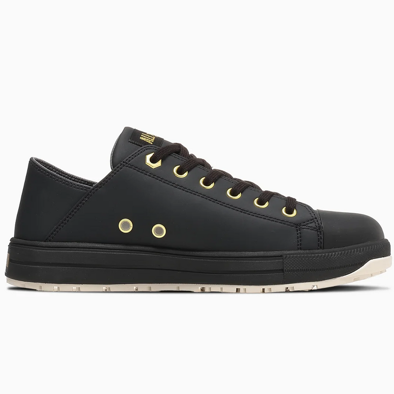 CONVERSE ALL STAR PS II BB OX 踵踏み可セーフティシューズ ブラック×ゴールド
