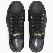 CONVERSE ALL STAR PS II BB OX 踵踏み可セーフティシューズ ブラック×ゴールド