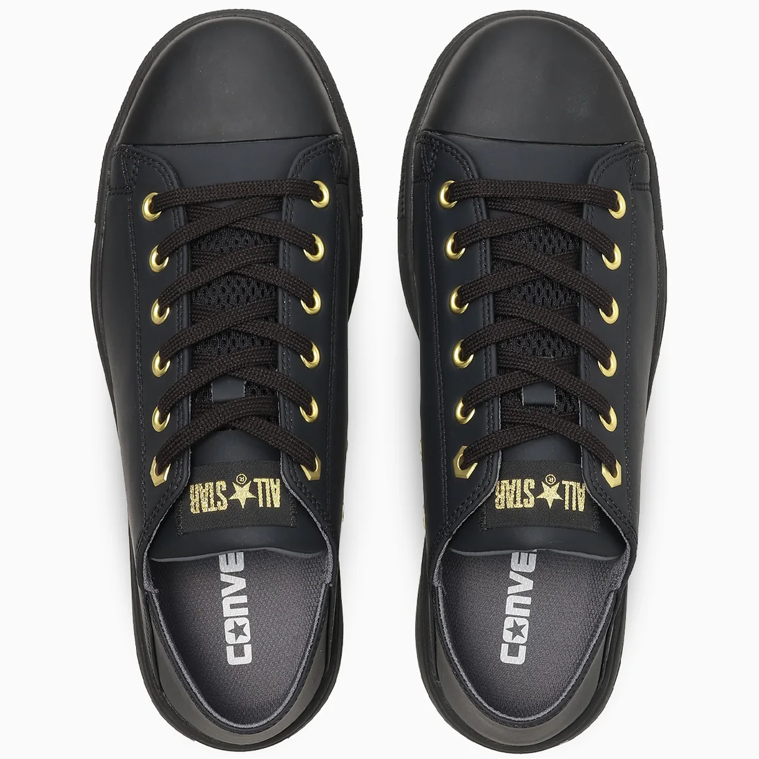CONVERSE ALL STAR PS II BB OX 踵踏み可セーフティシューズ ブラック×ゴールド