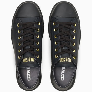 CONVERSE ALL STAR PS II BB OX 踵踏み可セーフティシューズ ブラック×ゴールド
